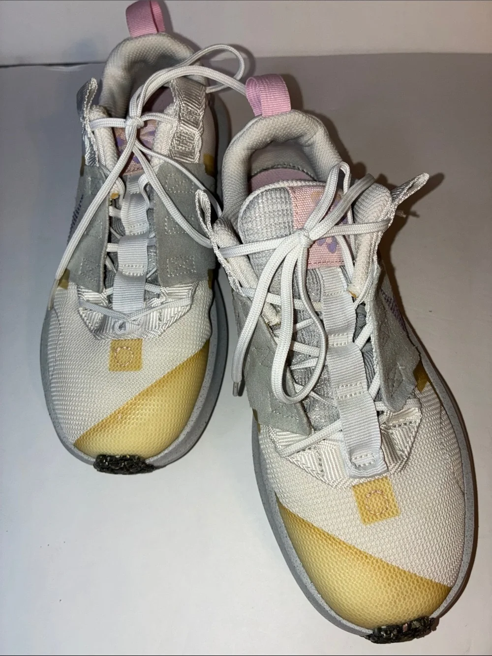 Nike, Size 5 Youth, Crater Impact Line, White Grey Fog